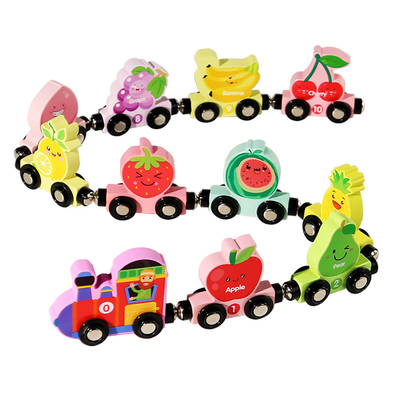 Tren digital magnético Juguetes Rompecabezas para niños Bloques de construcción magnéticos para niños Regalos para niños y niñas 1 a 3-6 años