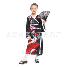 万圣节儿童女款日本和服化妆舞会演出服学校话剧活动舞台表演服