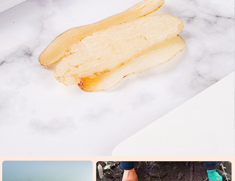 Tian Ma Slices (Gastrodia elata) — Yunnan Zhaotong Dried Gastrodia Rhizome, 60g Bottle in use