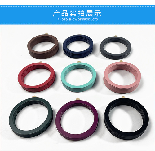 Magnetic mobile phone holder wireless charging magnetic sheet stainless iron sheet black color round square ring wholesale