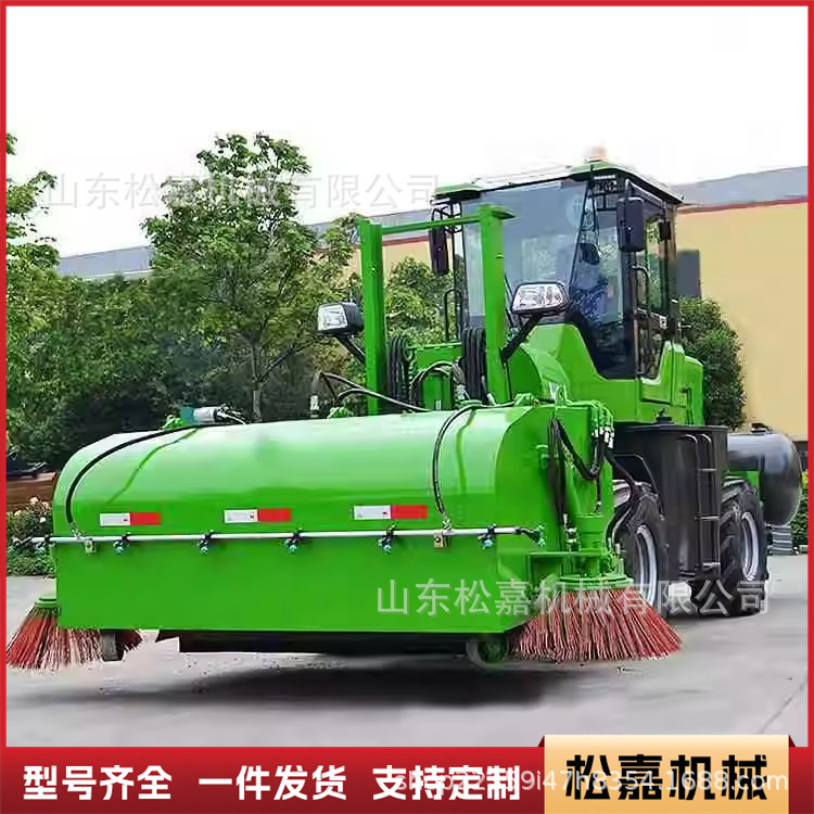 Barredora completamente cerrada, equipo de limpieza ambiental, cargador, carretilla elevadora, barredora de carretera, cepillo de rodillo