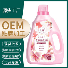 新しい洗濯液2kgの家庭用卸売りメーカーの直売瓶に大量のバケツを入れて香りを落とす