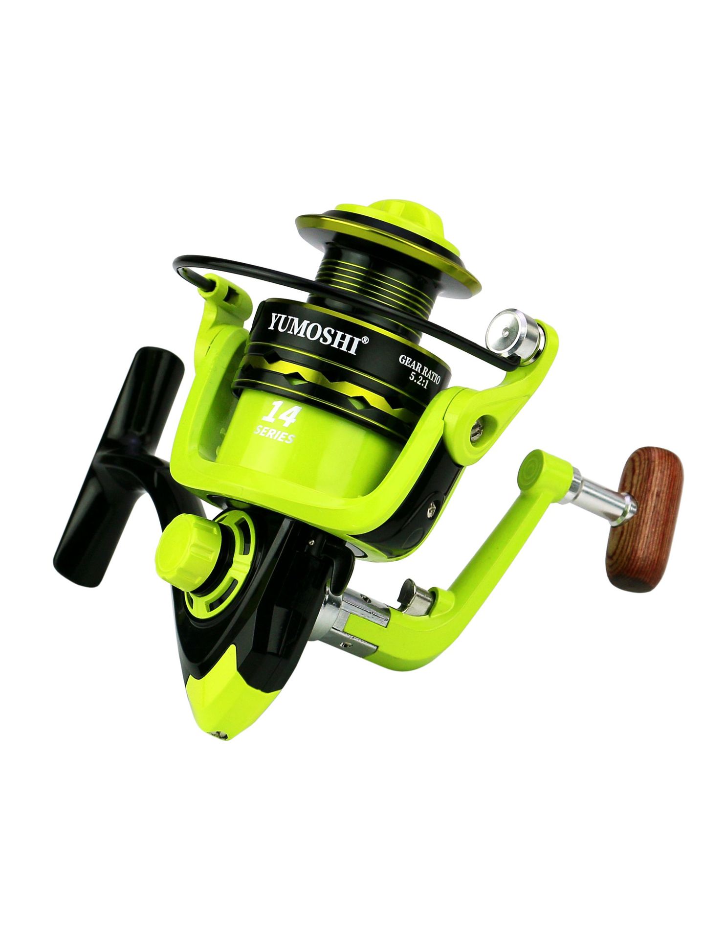 YUMOSHI rueda giratoria taza de alambre de metal rueda de pesca luya rueda de pesca de tiro largo traje de rueda de pesca mar varilla roca caña de pescar carrete