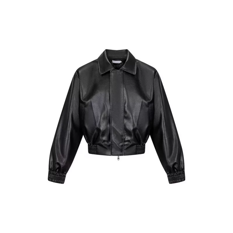 Трендовый полиуретановый жакет, европейский стиль, oversize, стиль высокого качества