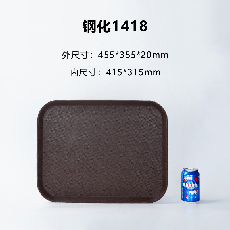 Bandeja de plástico templado antideslizante rectangular redonda Barra de té KTV restaurante vajilla para servir comida USO COMERCIAL