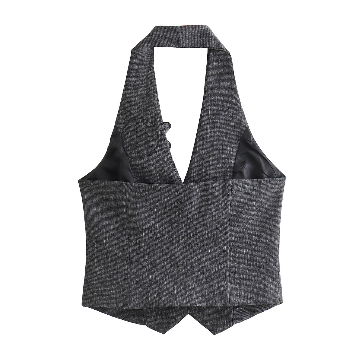 Women's 2024 summer new V-neck flower vest suit pants set_voghion.com