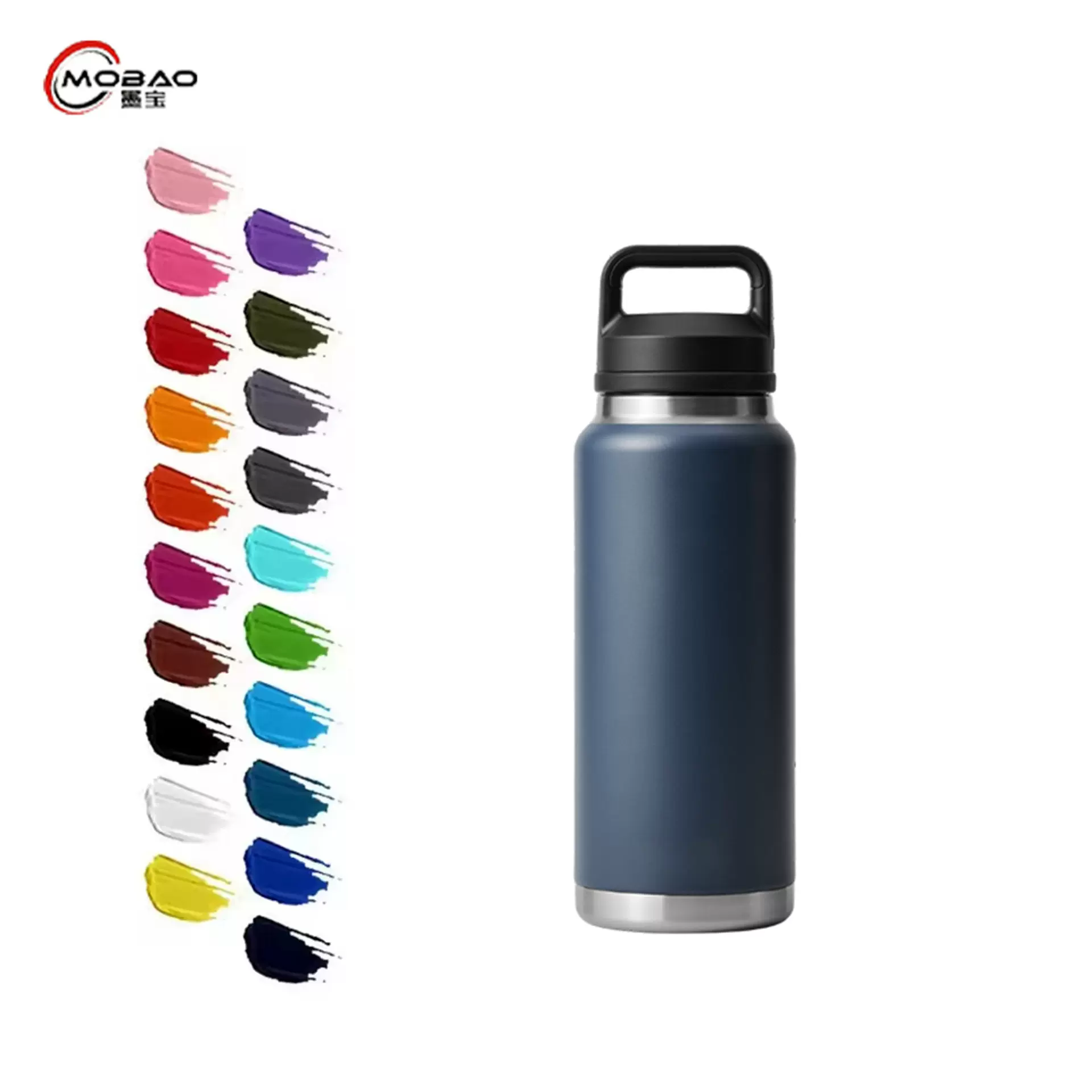 36oz不锈钢手提桶运动水壶大容量手提盖太空壶保温杯定制logo水杯