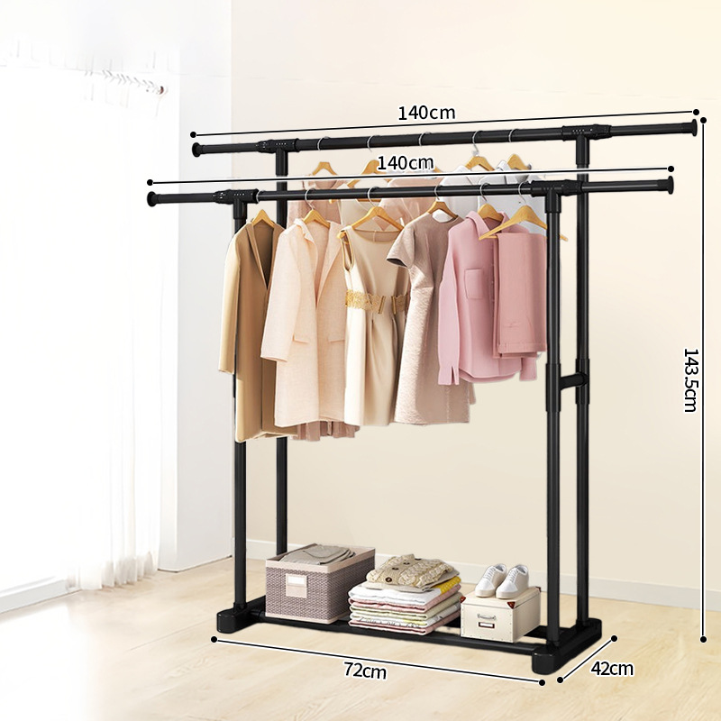 심플 [더블 폴 블랙 더블 확장 스타일] 블랙