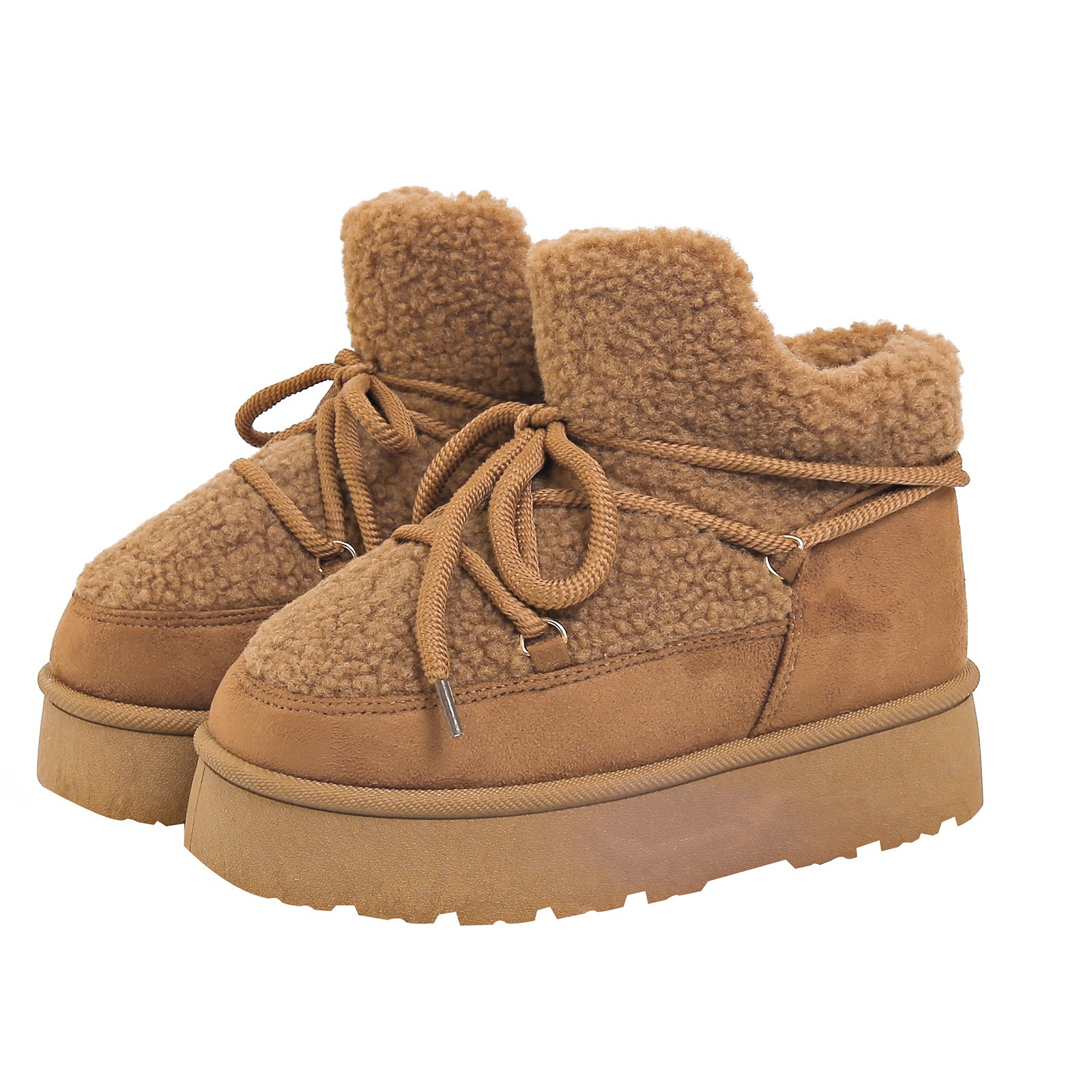 Zapatos casuales de moda de niñas versátiles otoño / invierno 2026 nuevos zapatos de algodón suave para niños botas medias para niños grandes botas Martin