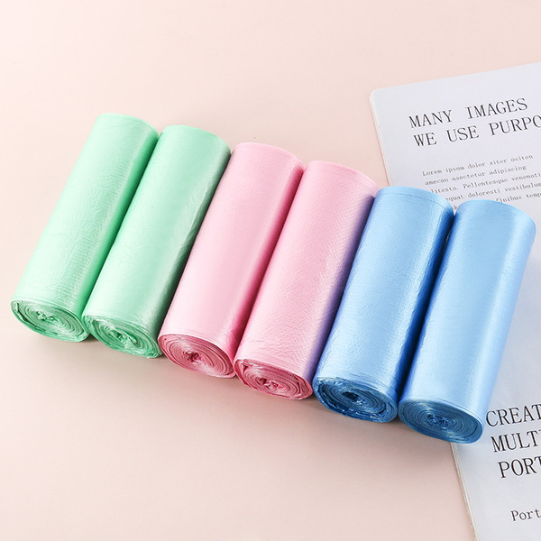 Plastic disposable garbage bag for home use