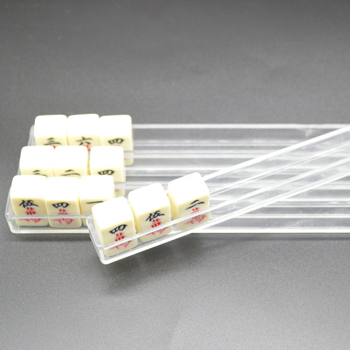 Direct Sale from Manufacturer Mini Mahjong Tile Pusher Acrylic Transparent Tile Sorter Bird Tile Travel Portable Tile Arranger