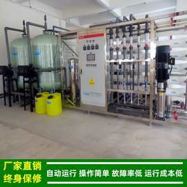 纯水机_PLC全自动二级反渗透设备_大型逆渗透水处理设备绿健供应