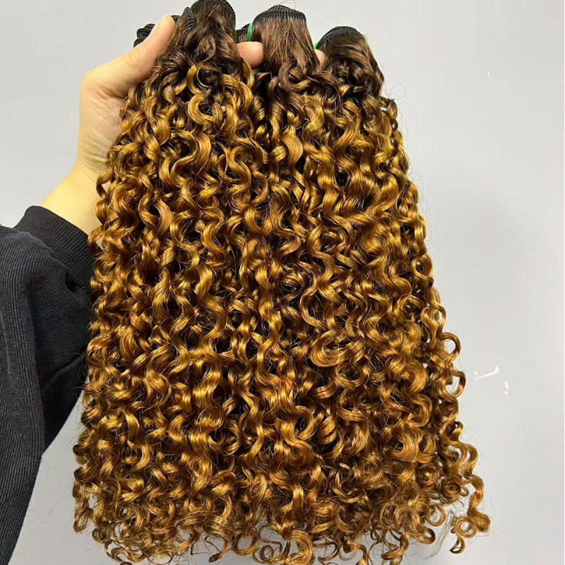 Super Double Drawn Pixie Curls 真人发发帘human hair Bundles|undefined