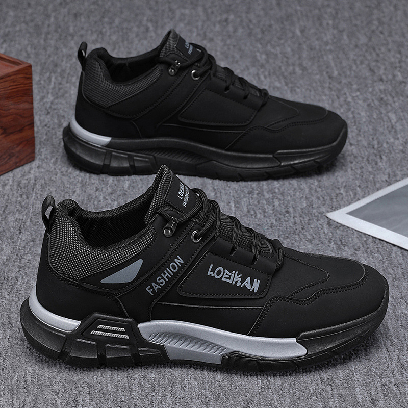 2025 primavera nuevo tipo de zapatos deportivos casuales para hombres estilo coreano versátil al aire libre zapatos de montaña zapatos de trabajo antideslizantes resistentes al desgaste