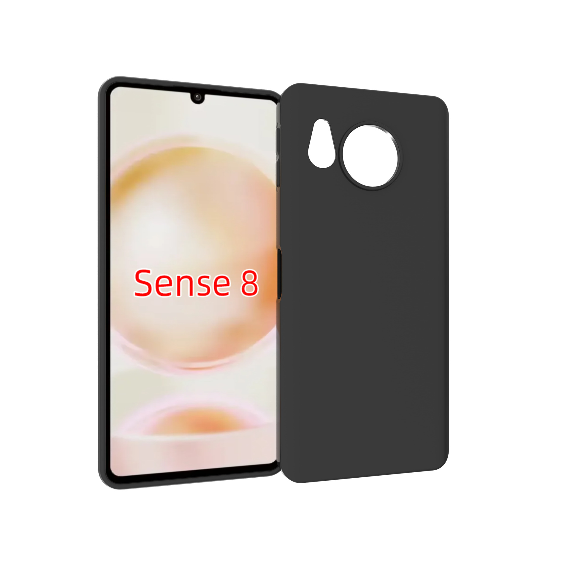 适用夏普Sense 8手机保护套保护套全磨砂tpu软胶贴皮素材配件