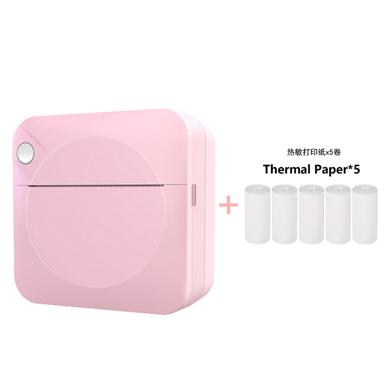 핑크 + 인쇄용지 5롤