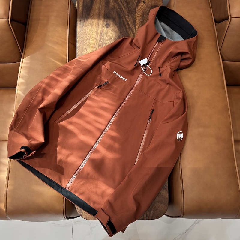 Mammoth primavera y otoño chaqueta de chaqueta de caparazón suave de goma de presión completa para hombre chaqueta deportiva con capucha suelta al aire libre a prueba de agua marea