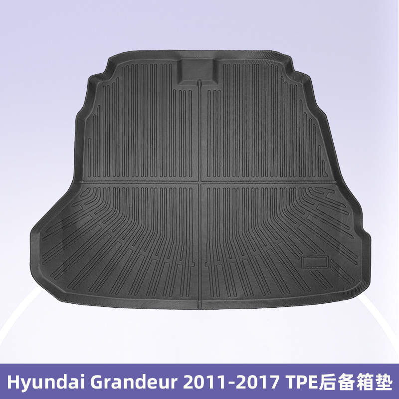 Para Hyundai Grandeur2011 - 2017 Combustible 3D todo el tiempo TPE almohadilla de pie cojín de colateral