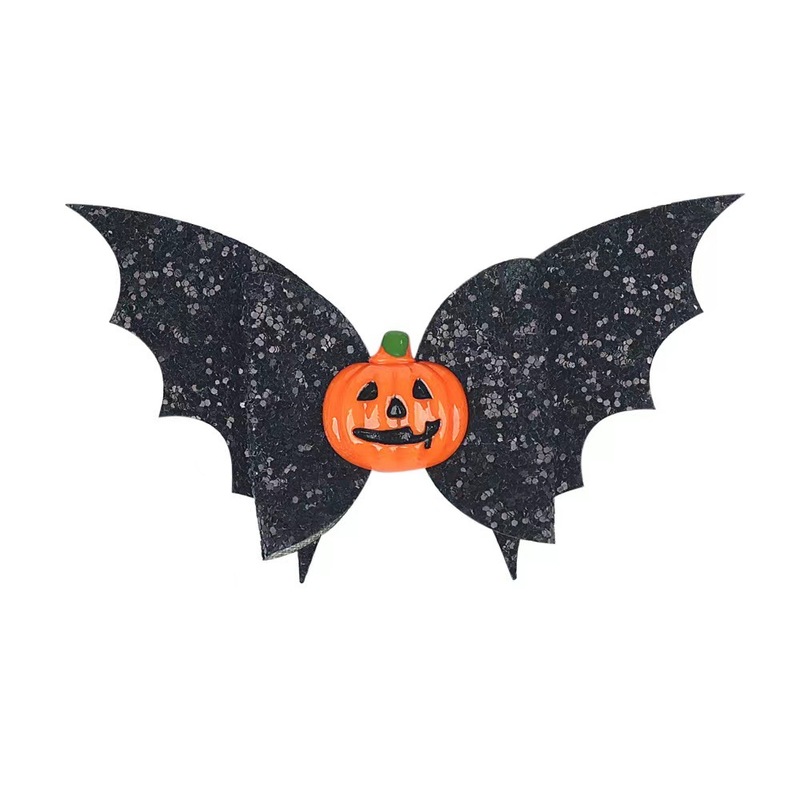 欧米のハロウィーン子供の髪飾りカボチャ革コウモリの髪飾り|undefined