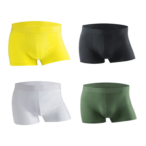 Men's Plain Cotton Underpants, Sports Wholesale Flat-Footed Men's Shorts, Single Piece Dropshipping