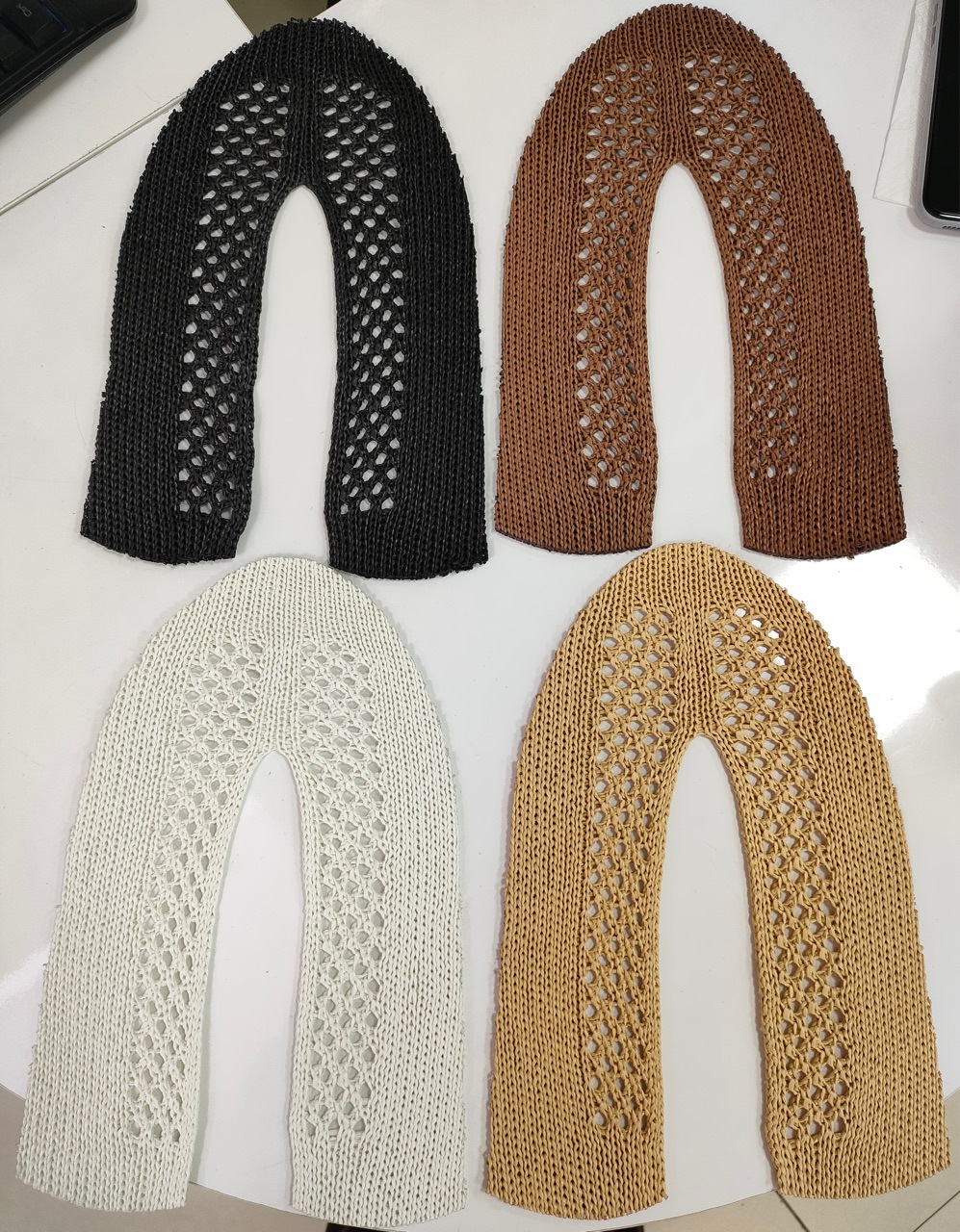 3D Laffei césped superior casual superior semiacabado zapatos de comercio exterior electro bordado tejido superior al por mayor