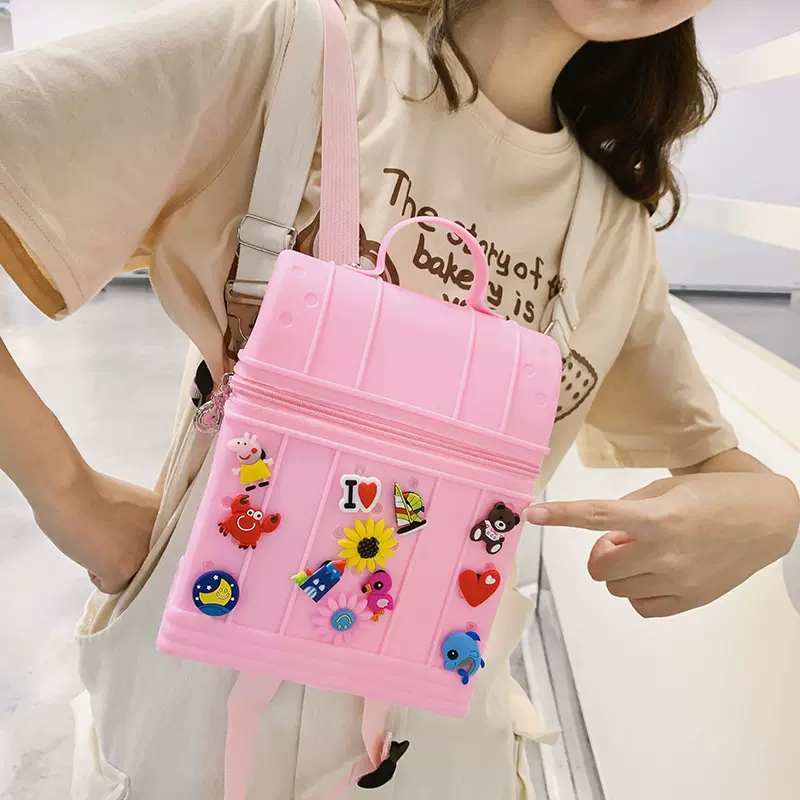 宝宝幼儿园小书包男女孩硅胶双肩包可爱卡通母女休闲旅游零食背包