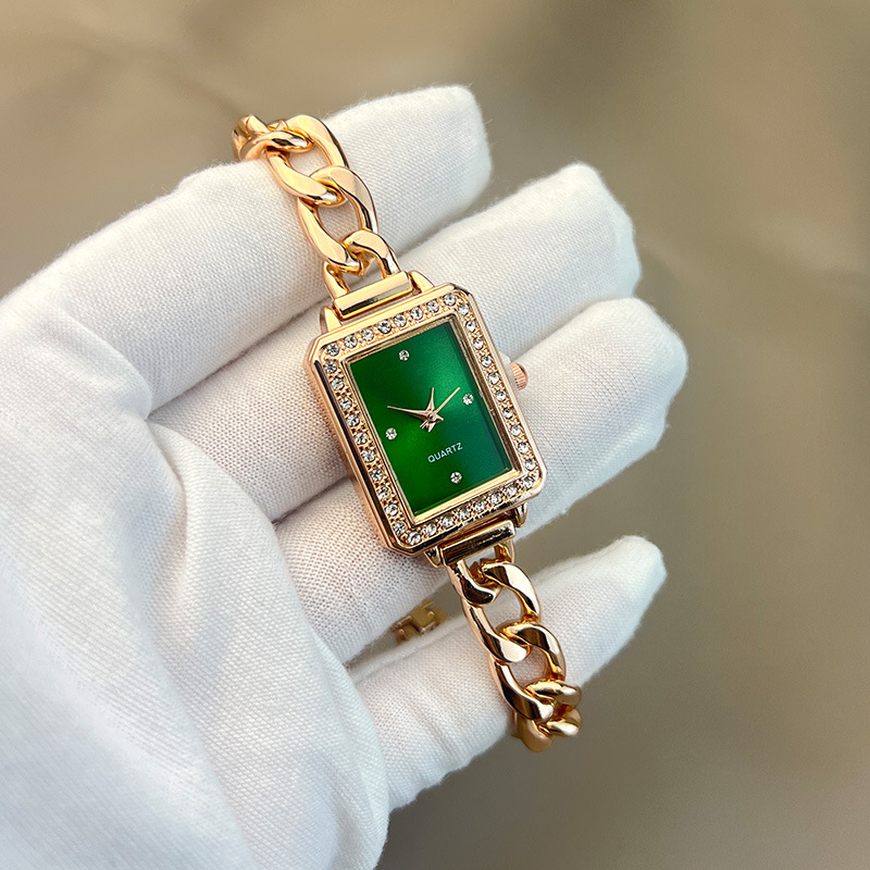 50g Weight Ordinary Glass Mirror Material Alloy Strap Material Watch Classification Pointer Display Type Single Folding Buckle Buckle Style Rectangle Dial Shape Daily Occasion Quartz Movement Geometric Pattern Women's Gender Simple Style Style Simple Style Geometric Single Folding Buckle Quartz Women's Watches 11