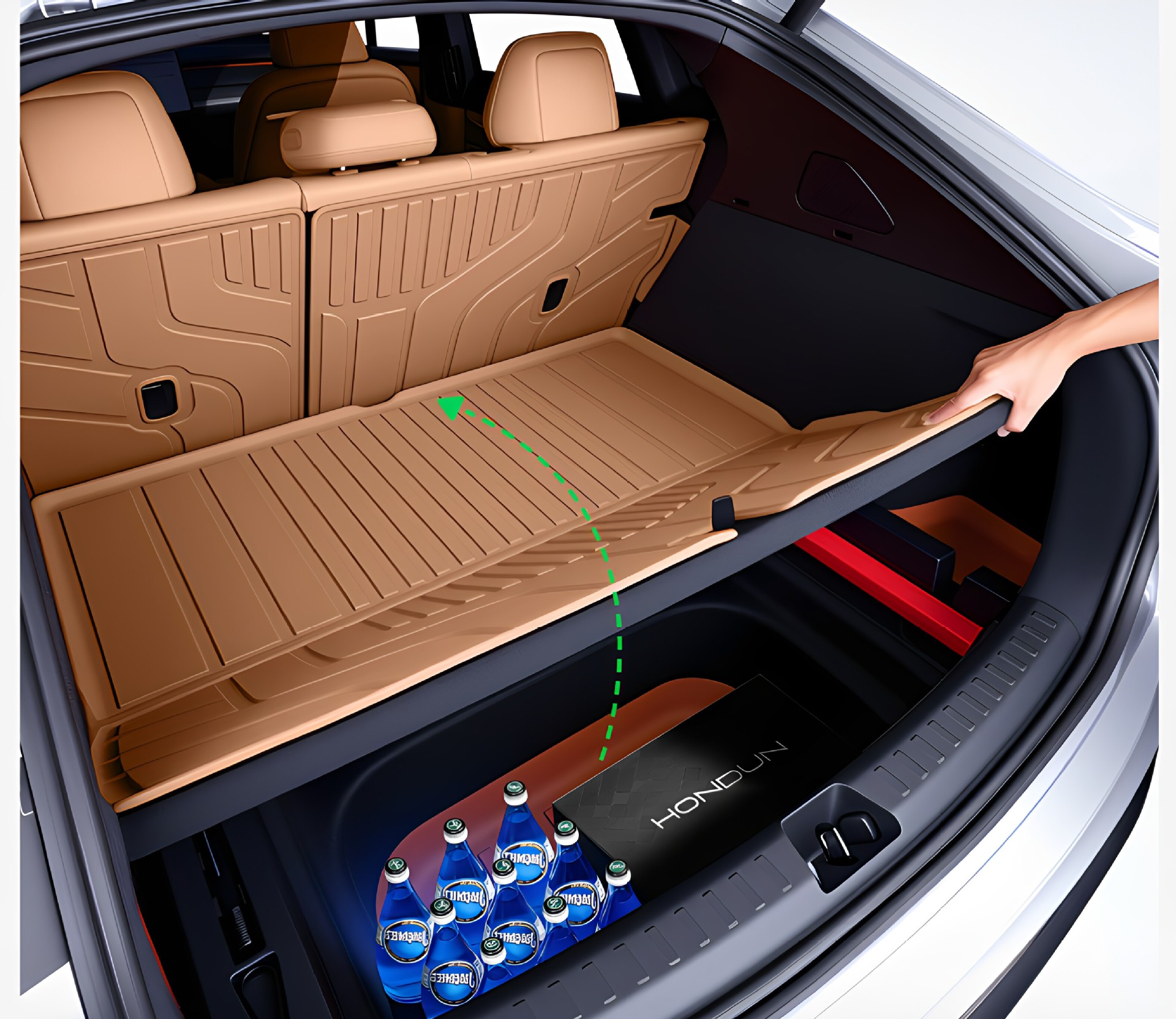 Suitable for Xiaomi Pengcheng N90/N70, TPE26 trunk mat, a comprehensive collection of interior decoration accessories and floor mats