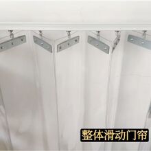 V0Z透明折叠推拉防风挡风空调门帘店铺商用PVC隔断塑料pvc防尘