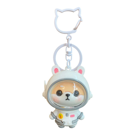 Genuine Xiaocai Chai astronaut keychain cute girl heart Cartoon Doll creative spaceman men and women bag pendant