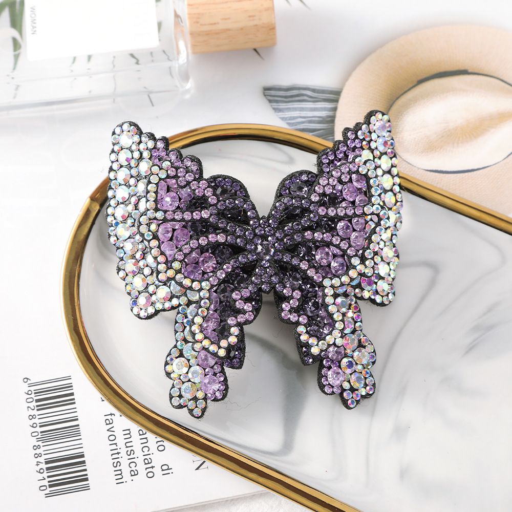 Lady Butterfly Rhinestone Hair Clip display picture 4