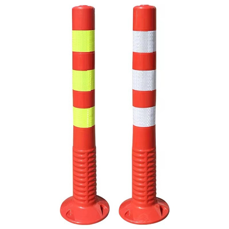 Plastic Warning Column 75cm Road Junction Reflective Isolation Column Parking Lot Removable Tumbler Anti-Collision Column