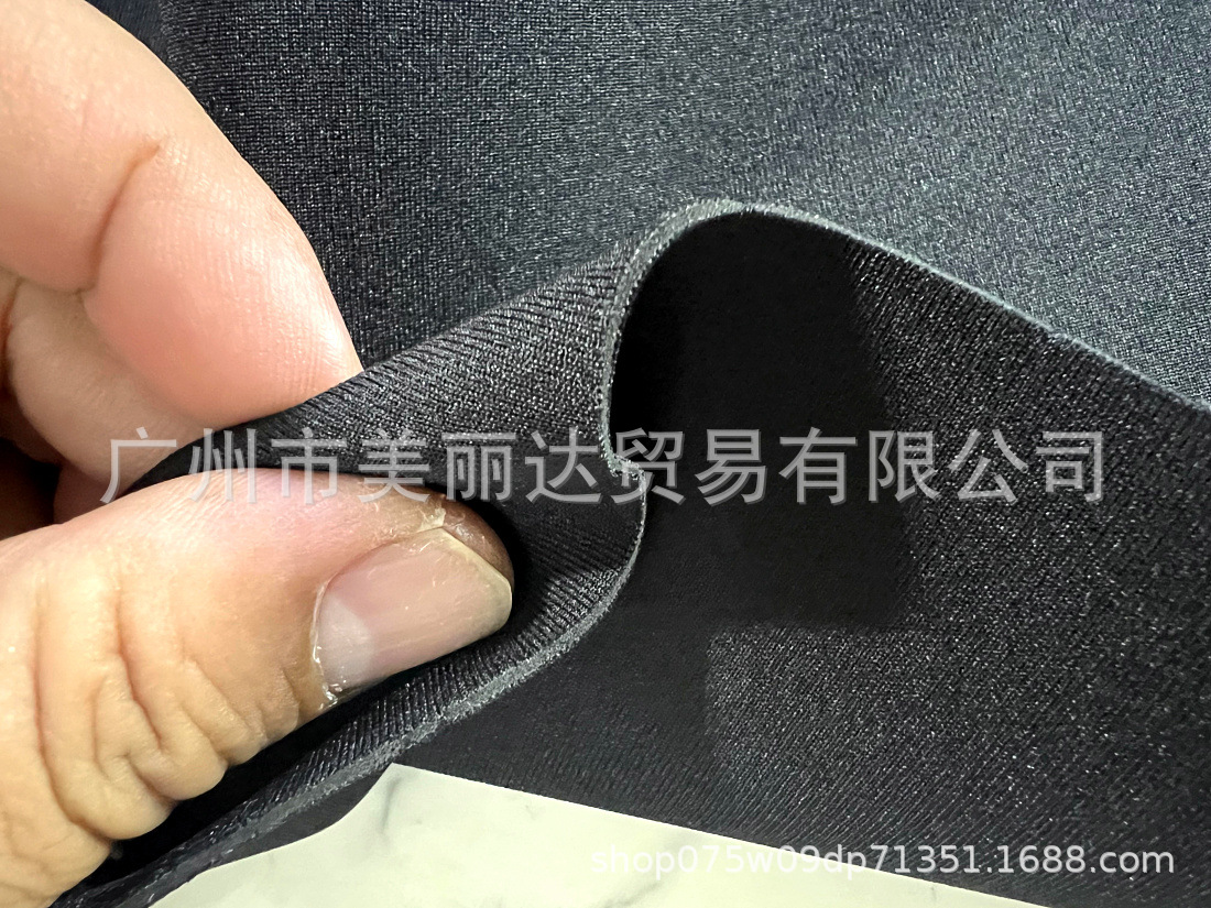 用于手袋鞋材等双面布潜水料2mm四面弹力SBR发泡胶复合防水布料