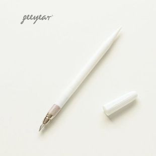 White hand account cutting pen knife DIY tape cutting paper knife small fresh art carving knife handmade art knife