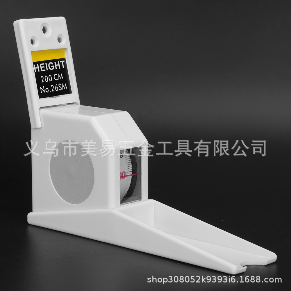 自动伸缩顶头式测量工具2米高度姿态计伸缩卷尺金属测量工具