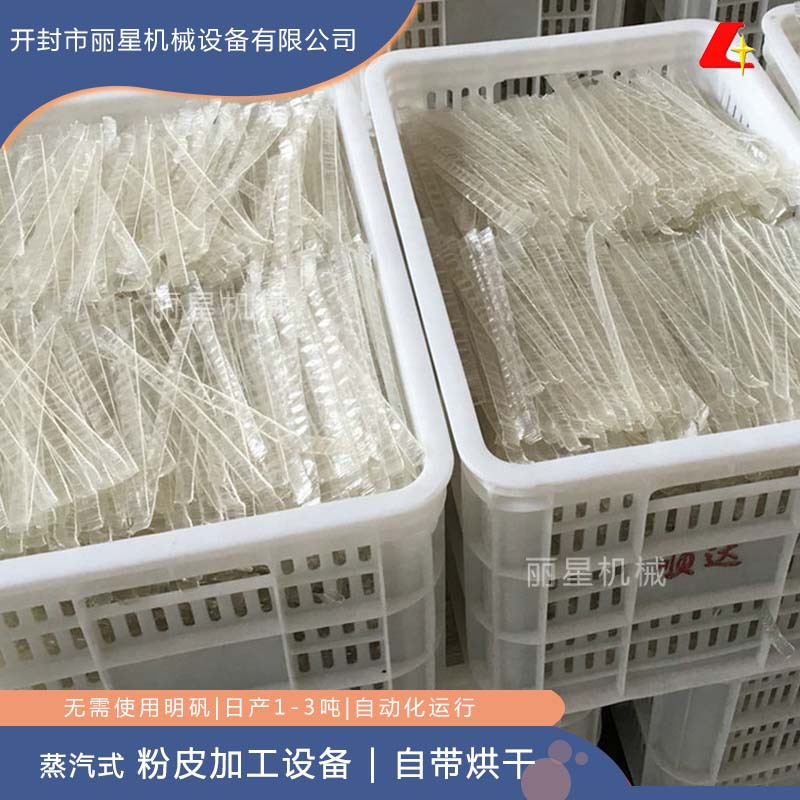 开封丽星厂家供应铺浆式水晶粉皮加工机、多规格水晶粉皮生产线