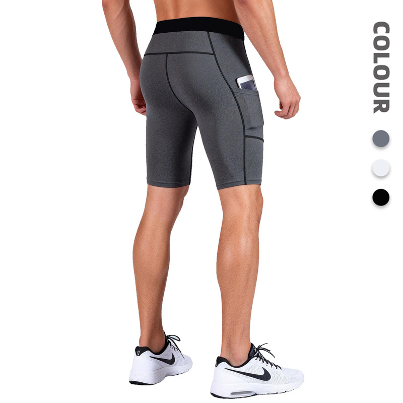 Amazon Cross-Border Sports Tights Men's Summer High-Elastic Quick-Drying Training Pro Fitness Shorts