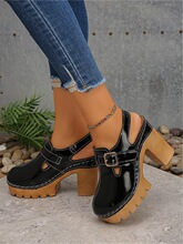 B 51748 Thick Sole Strappy Sandals ��״ָ���Ь �羳ŷ��