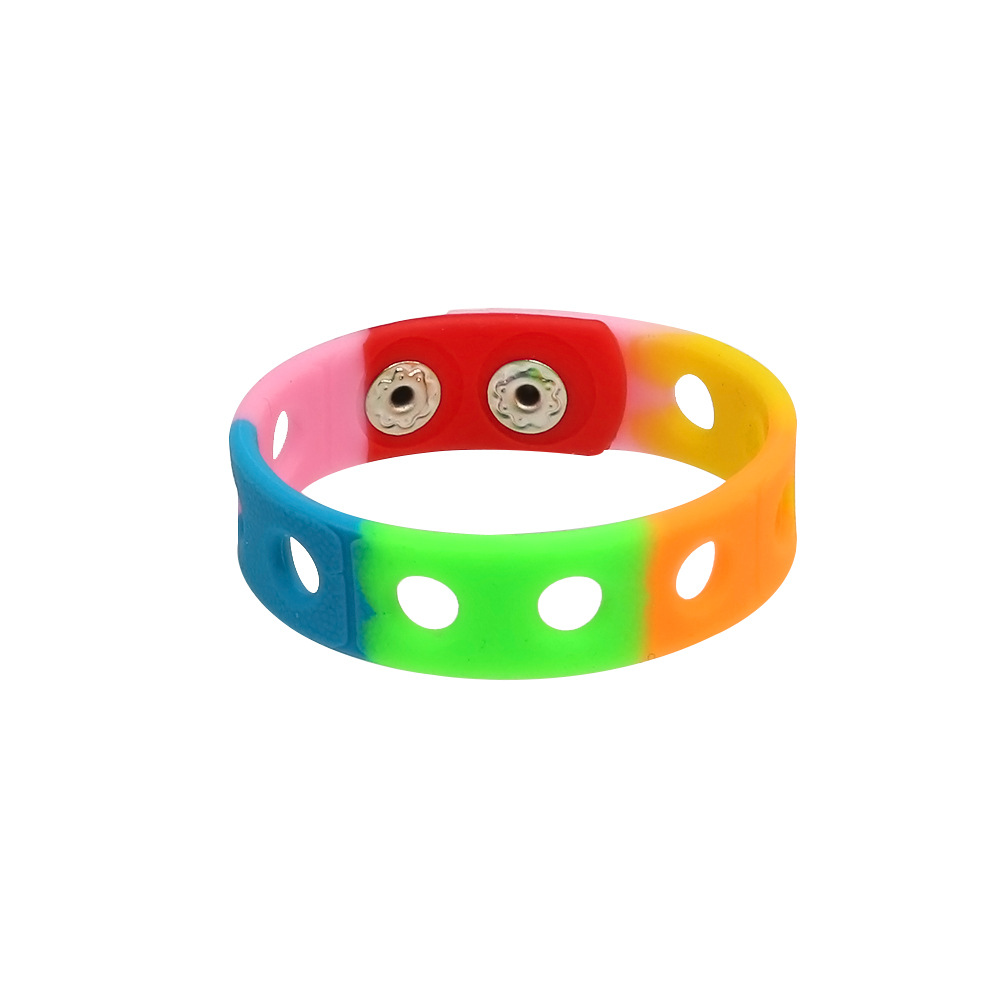 Simple Style Sports Geometric Silica Gel Unisex Wristband display picture 8