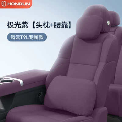 Support, Neck Pillow, Neck and Headrest - aurora-purple-headrest-lumbar-support-no-specifications