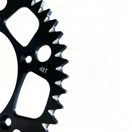 Zzht Off-Road Motorcycle 48t Aluminum Alloy Chainring Sprocket Cnc48 Sprocket Black 7055-t6
