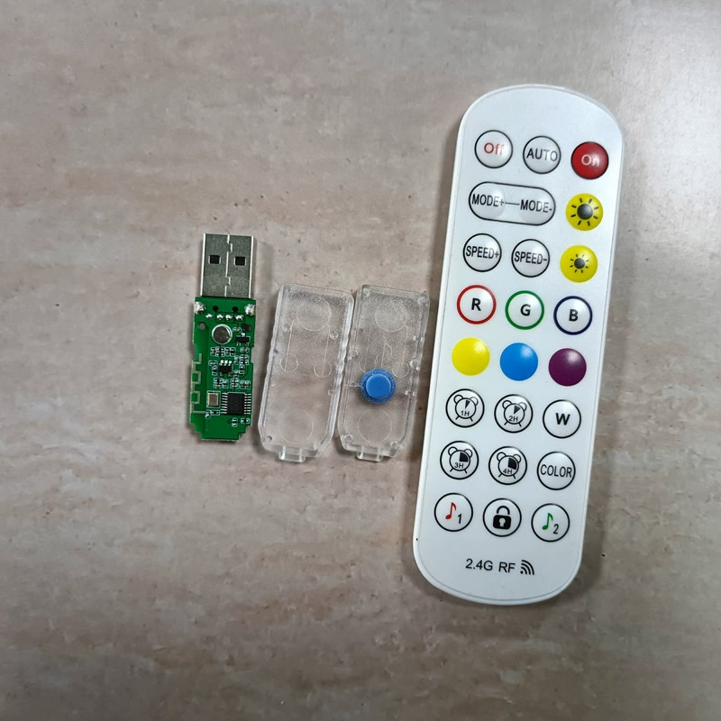 Корпус USB-платы мини-контроллер волшебного цвета 100 световой кожаный провод контроллер света 24 клавишная полоса 2,4G RF кнопка