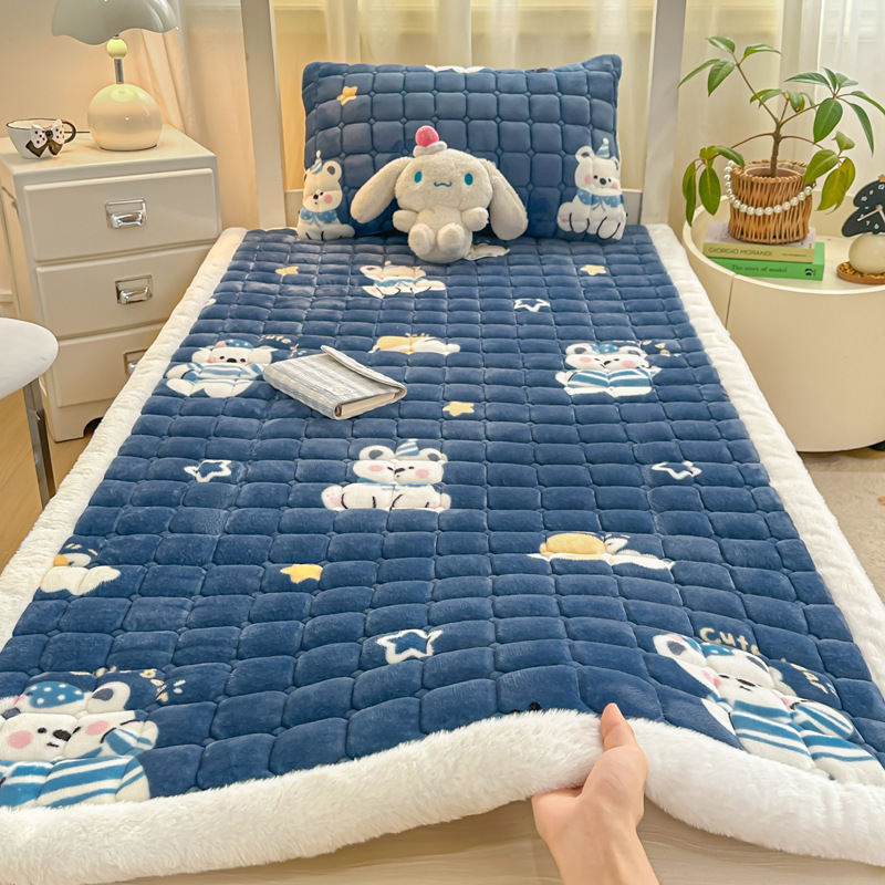 Colchón de terciopelo caliente de invierno de clase A materna y infantil colchón de terciopelo de leche colchón tatami dormitorio colchón de dormitorio