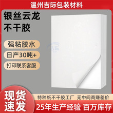 现货a4标签定制包装标签打印贴纸转印封口贴银丝云龙特种纸不干胶