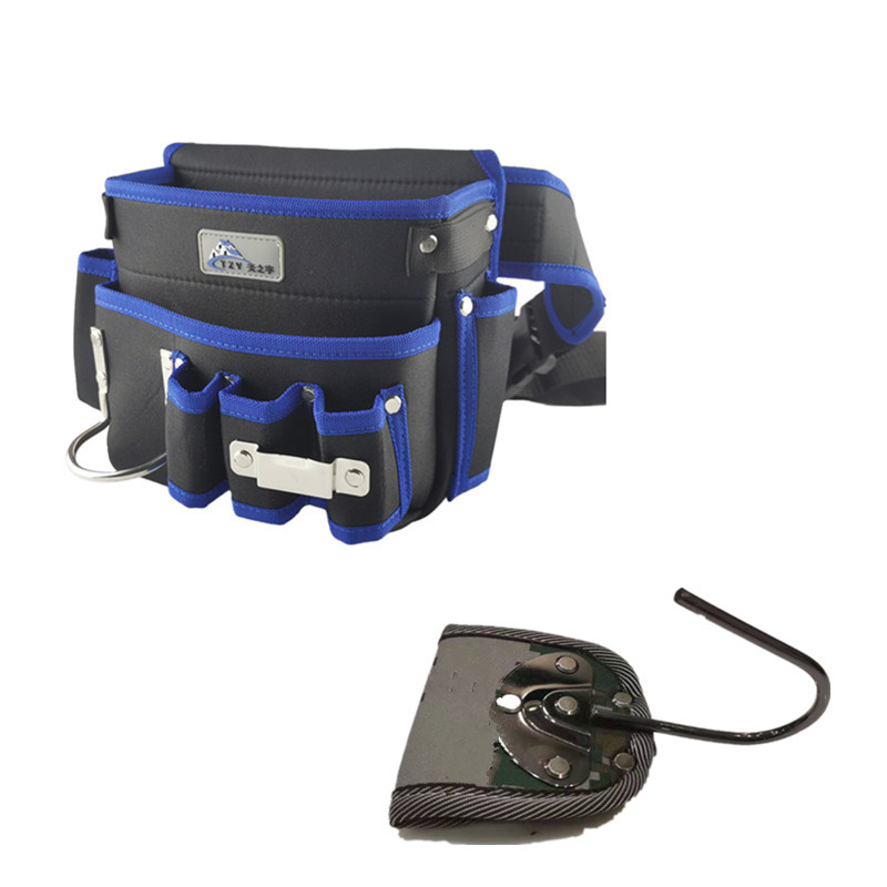 Papel de pared carpintero bolsillo de clavos bolsas cortinas carpinteros electricistas bolsas de cintura multifunción kit de instalación