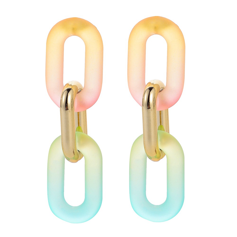 Basic Classic Style Geometric Plastic Resin Women's Drop Earrings display picture 5