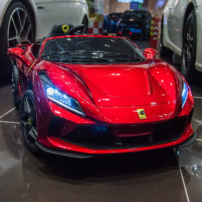 Ferrari игрушечный электромобиль, полноприводный транспорт с сиденьем, пульт дистанционного управления, для 1–12 лет