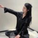 YASE [Butterfly Paradise] spring butterfly Ice Silk long sleeve sweet pure desire style pajamas TikTok popular home wear