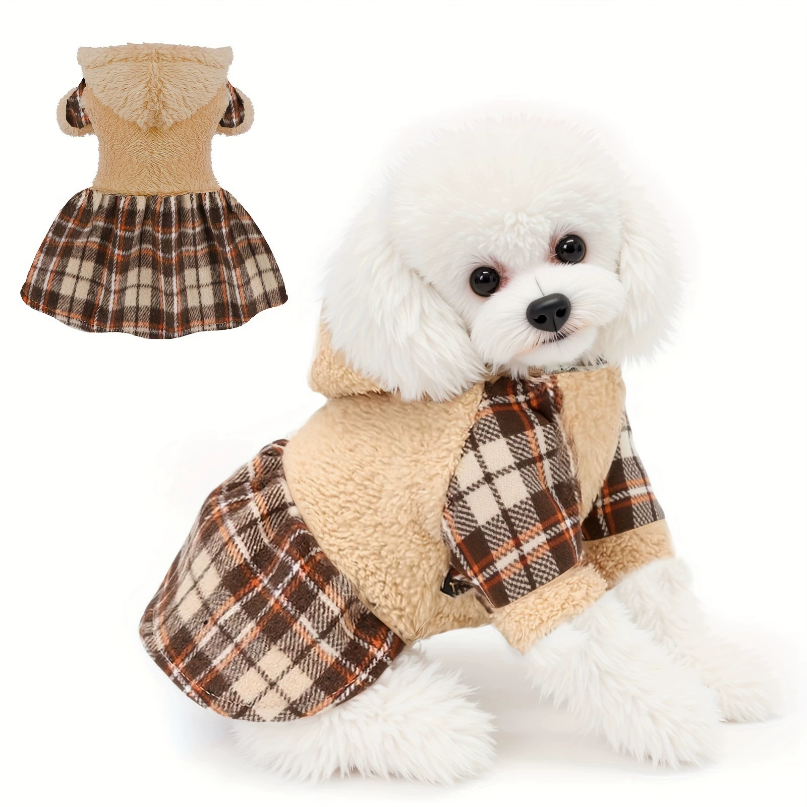 2025 новый трансграничный дропшиппинг маленький шерстяной свитер с высоким воротником для собак, теплая куртка