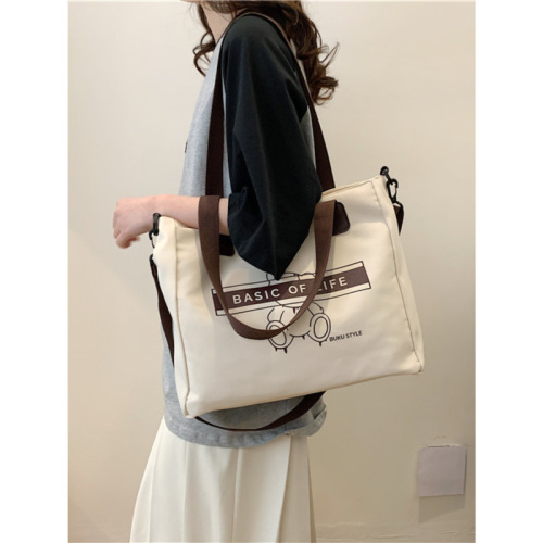 Large Capacity Commuter Bag for Women  New Single Shoulder Canvas Bag Versatile Crossbody Tote Bag for University Students for Class